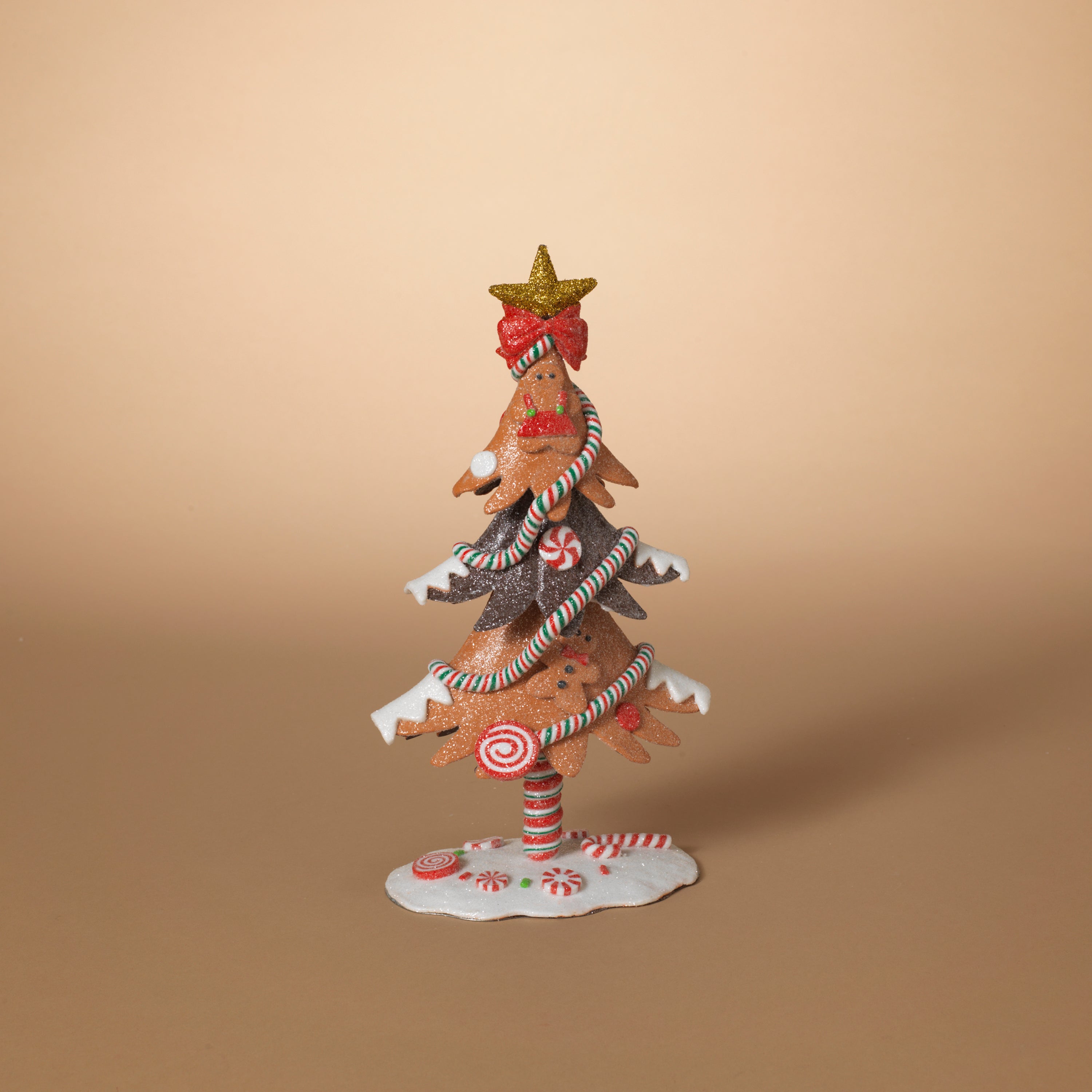 11.5 in H Gingerbread Christmas Tree Tabletop Figurine